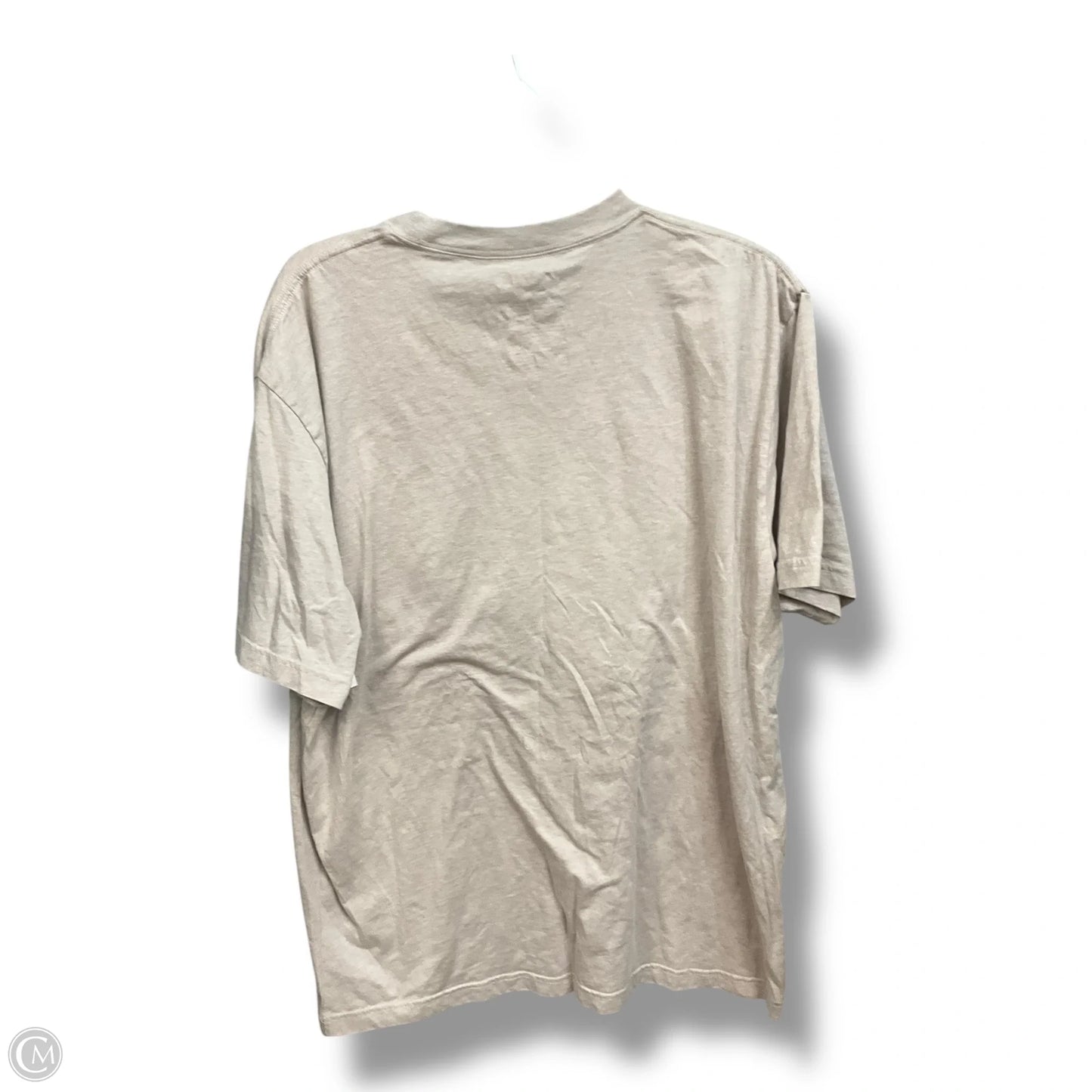 Top Short Sleeve By Clothes Mentor In Beige, Size: 2x