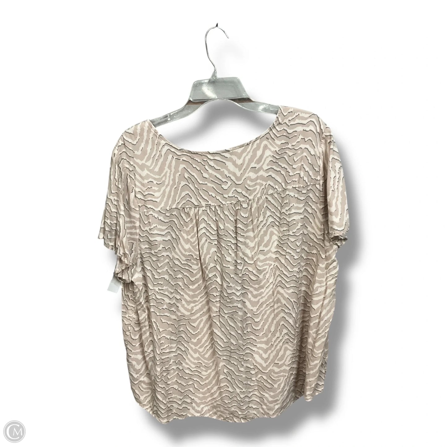 Top Short Sleeve By Torrid In Zebra Print, Size: 2x