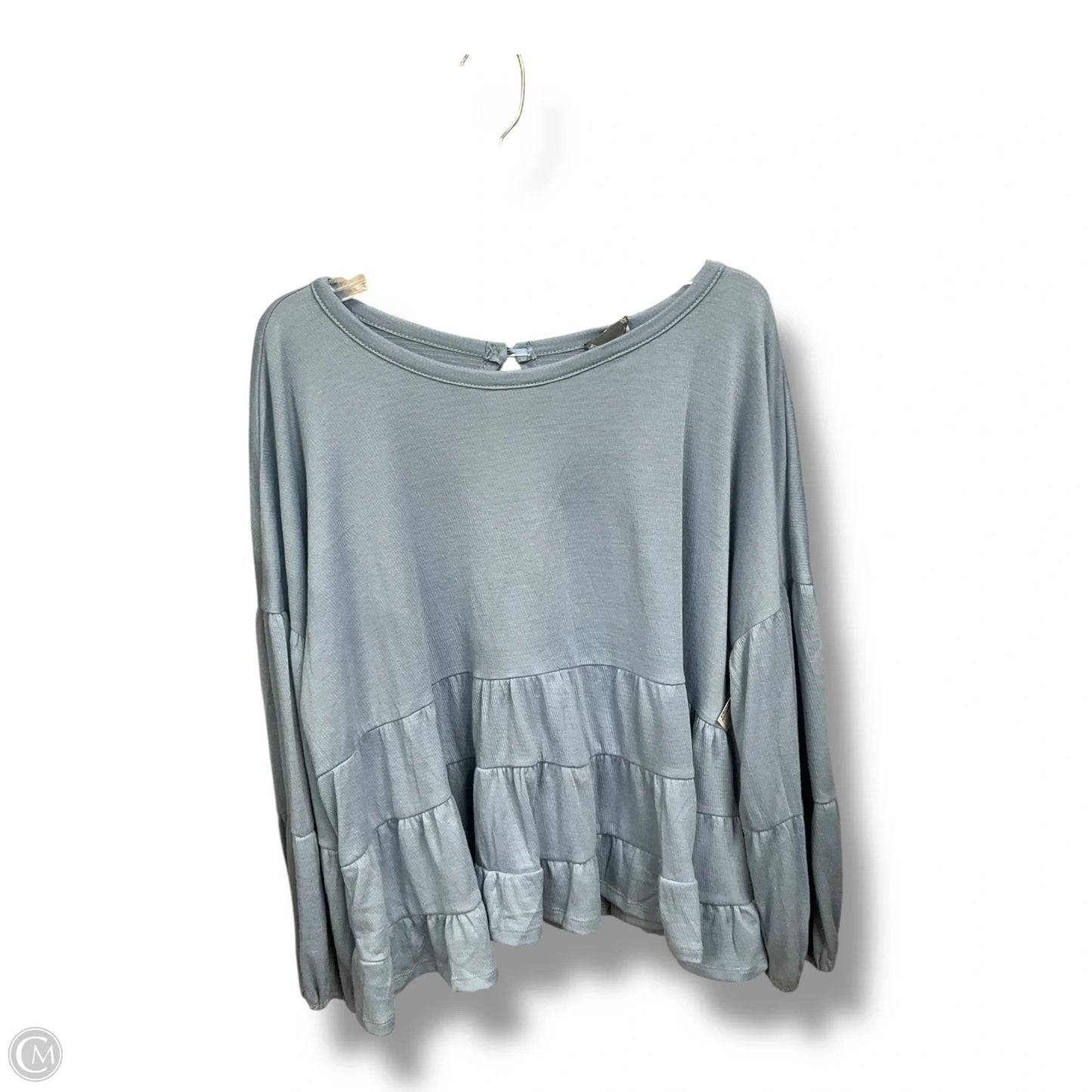 Top Long Sleeve By Arula In Blue, Size: 2x