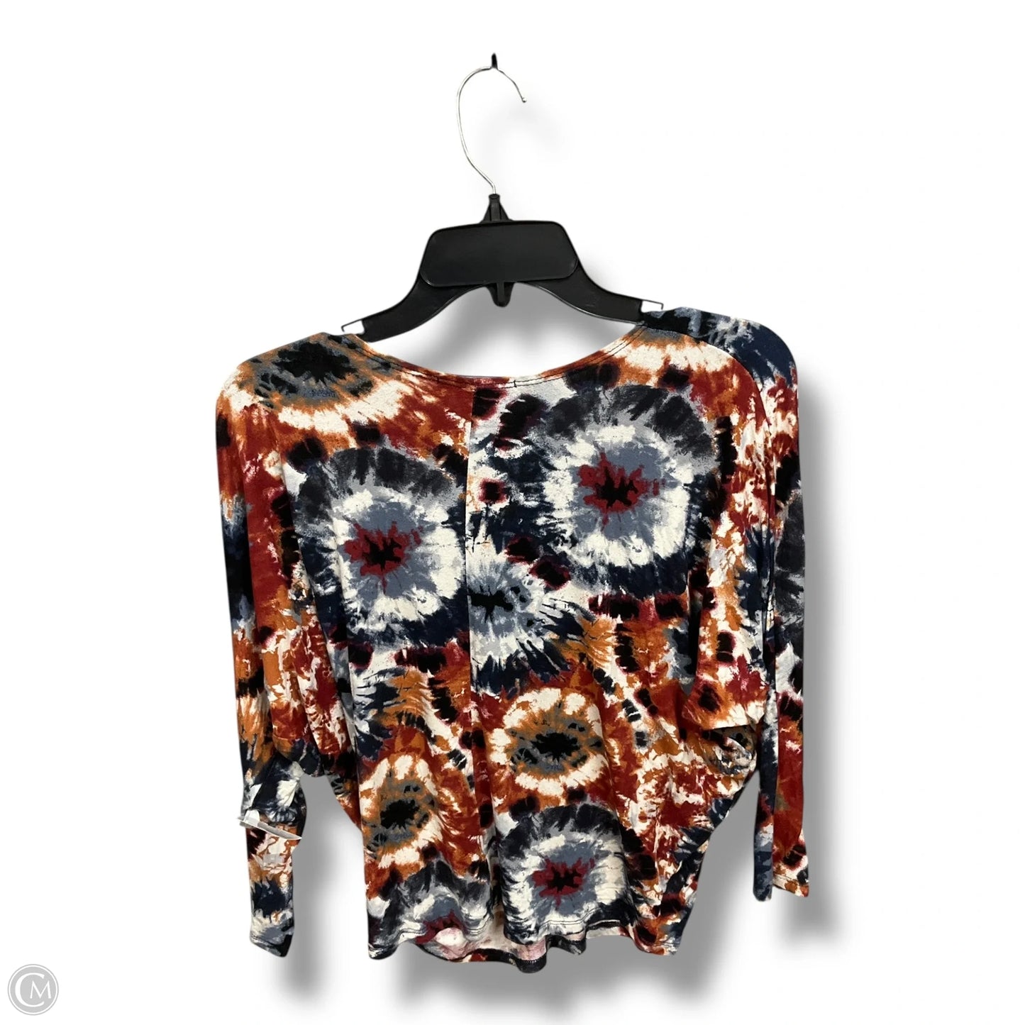 Top 3/4 Sleeve By Kim & Cami In Tie Dye Print, Size: S