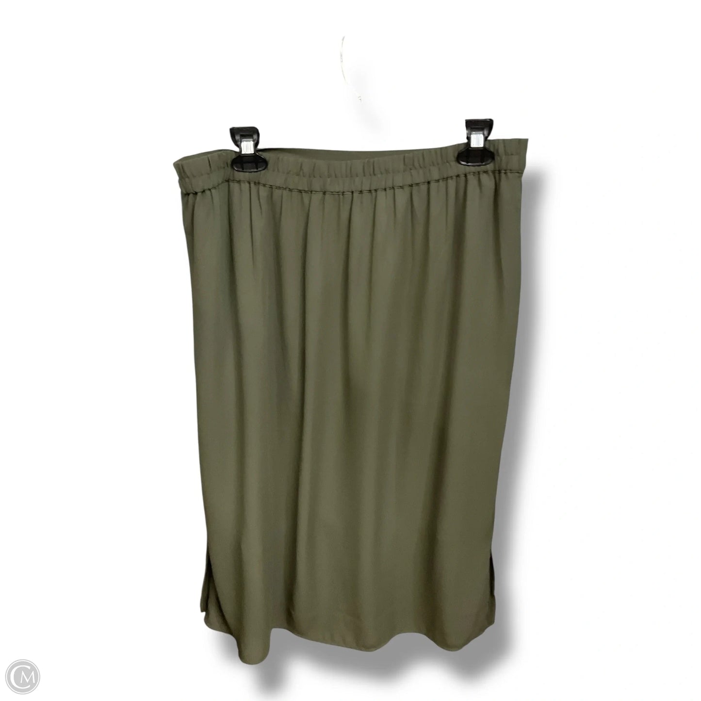 Skirt Midi By Loft In Green, Size: M