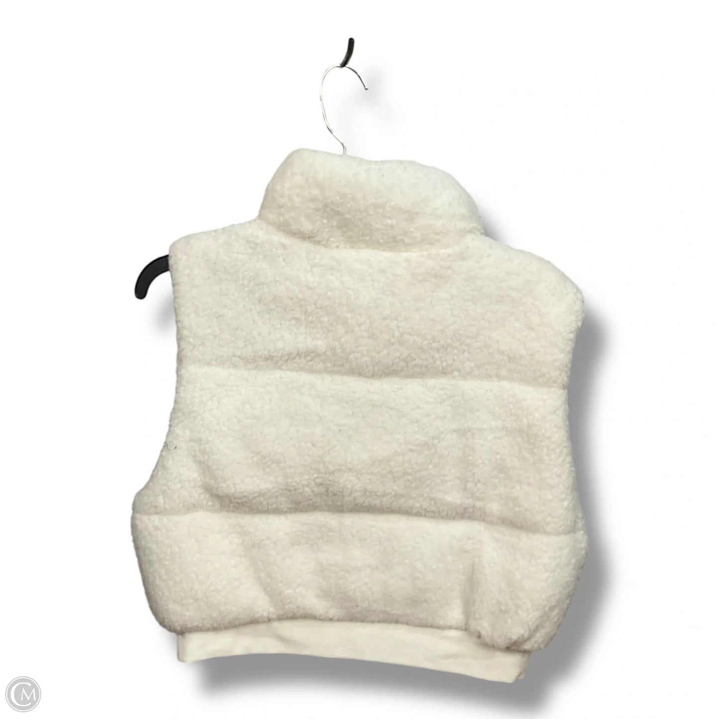 Vest Faux Fur & Sherpa By Clothes Mentor In Cream, Size: L