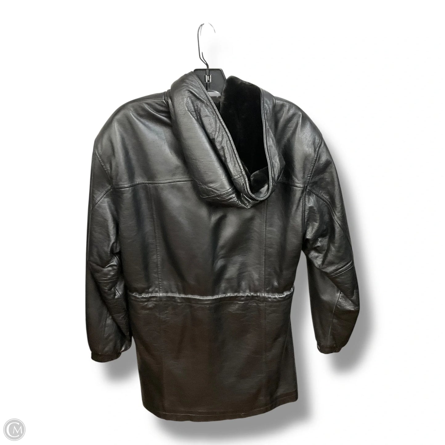 Coat Leather By Wilsons Leather In Black, Size: M