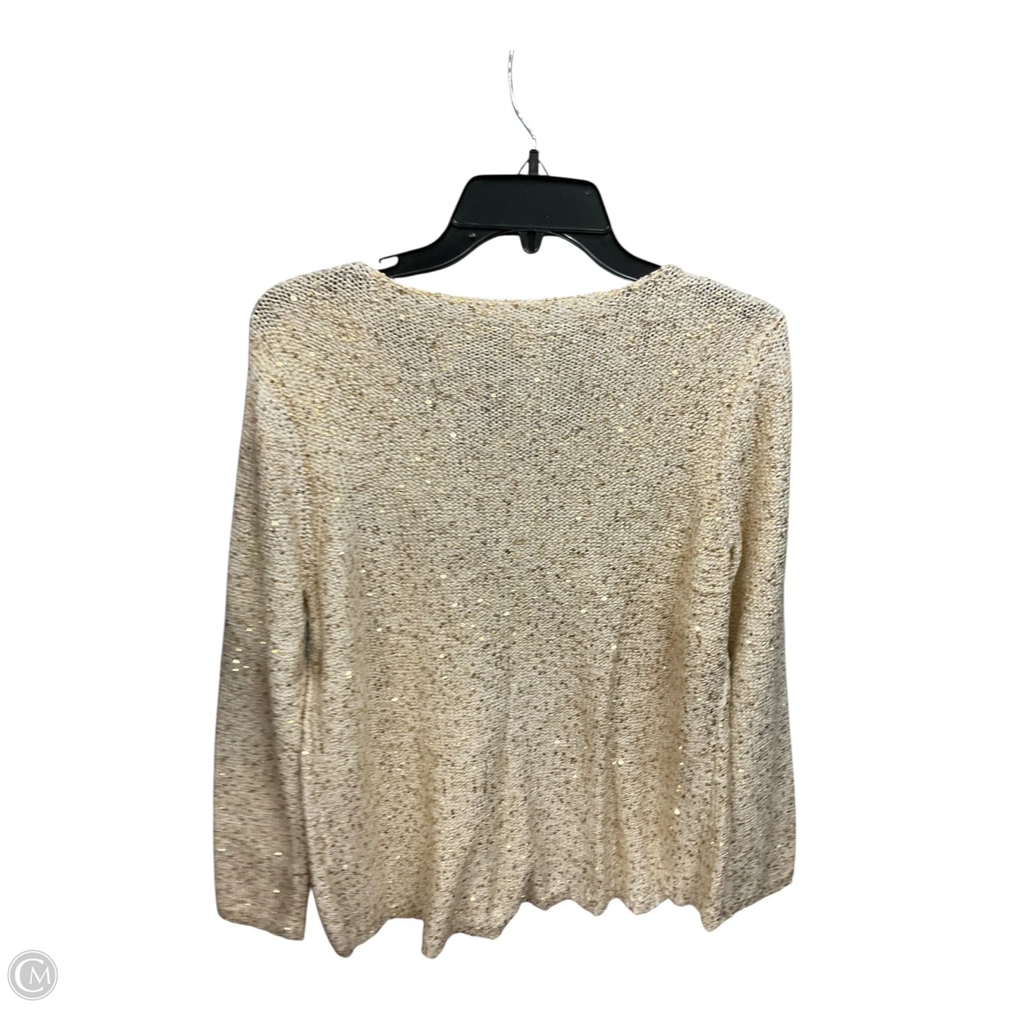 Sweater By Chicos In Gold, Size: L
