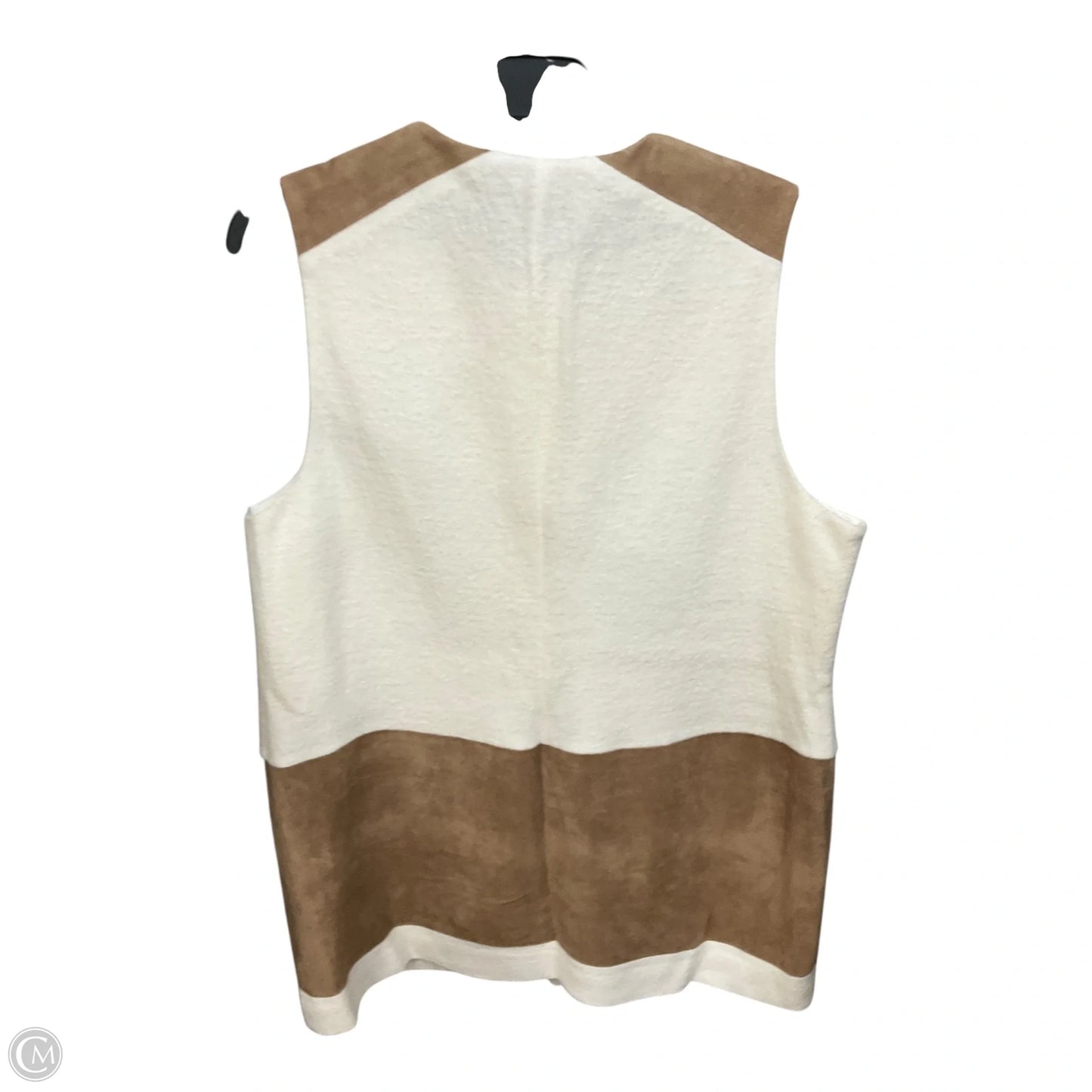 Vest Other By Chicos In Tan & White, Size: 2