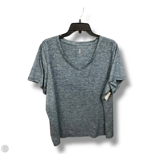 Athletic Top Short Sleeve By Ideology In Navy, Size: 3x