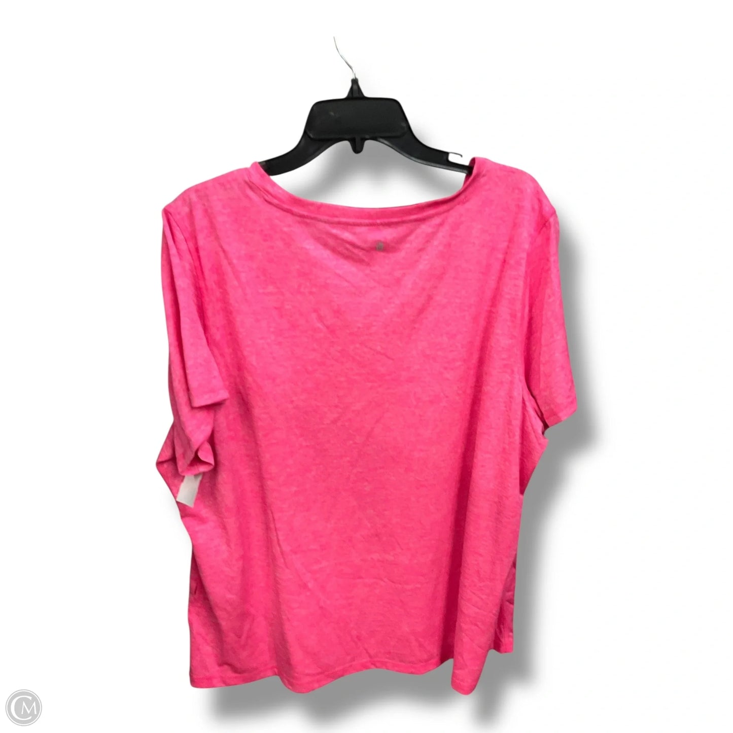 Athletic Top Short Sleeve By Ideology In Pink, Size: 3x