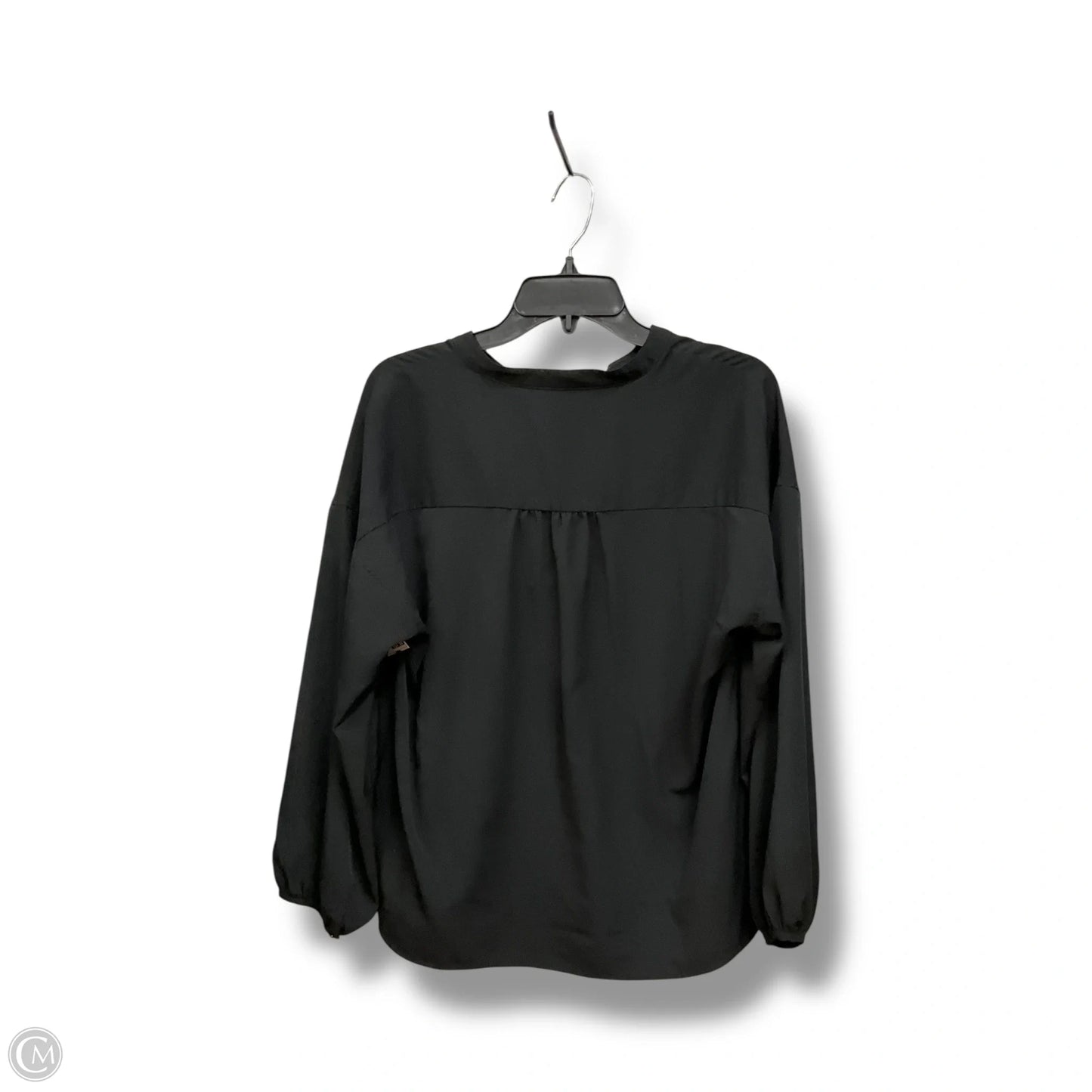 Top Long Sleeve By Banana Republic In Black, Size: M