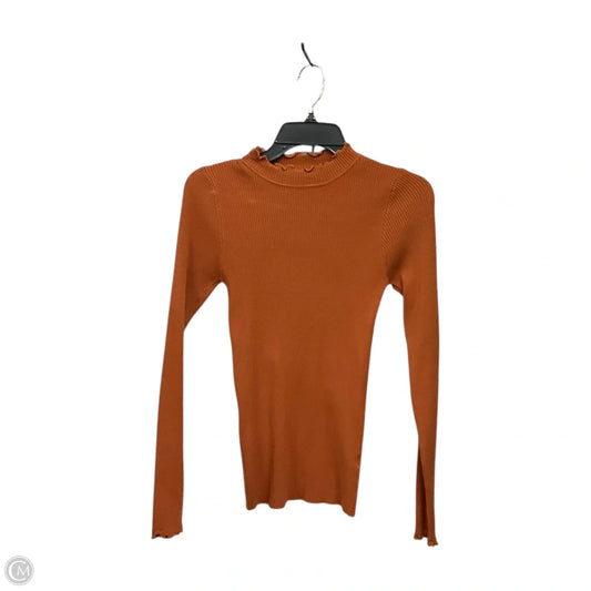 Top Long Sleeve By Dreamers In Orange, Size: L