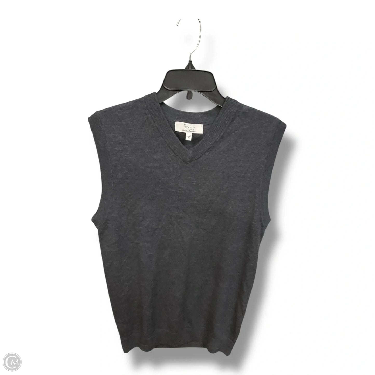 Vest Sweater By Clothes Mentor In Grey, Size: S