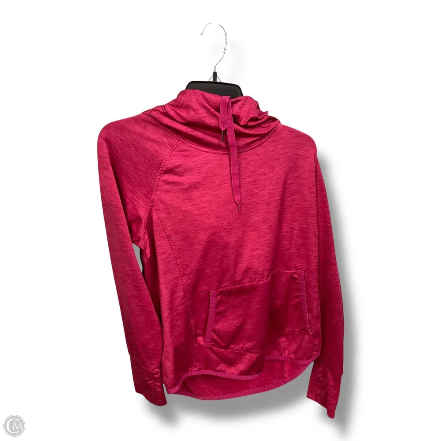 Athletic Top Long Sleeve Hoodie By 90 Degrees By Reflex In Pink, Size: L