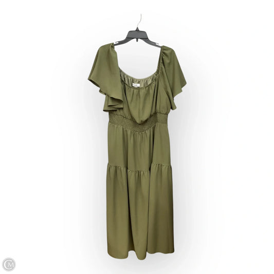 Dress Casual Maxi By Grace Karin In Green, Size: 2x