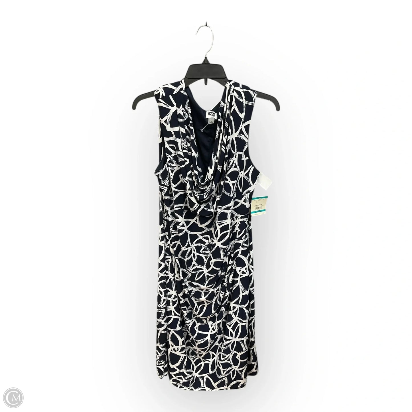 Dress Casual Short By Anne Klein In Blue & White, Size: Xl