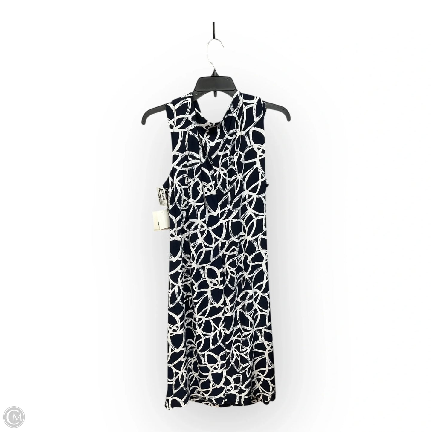 Dress Casual Short By Anne Klein In Blue & White, Size: Xl