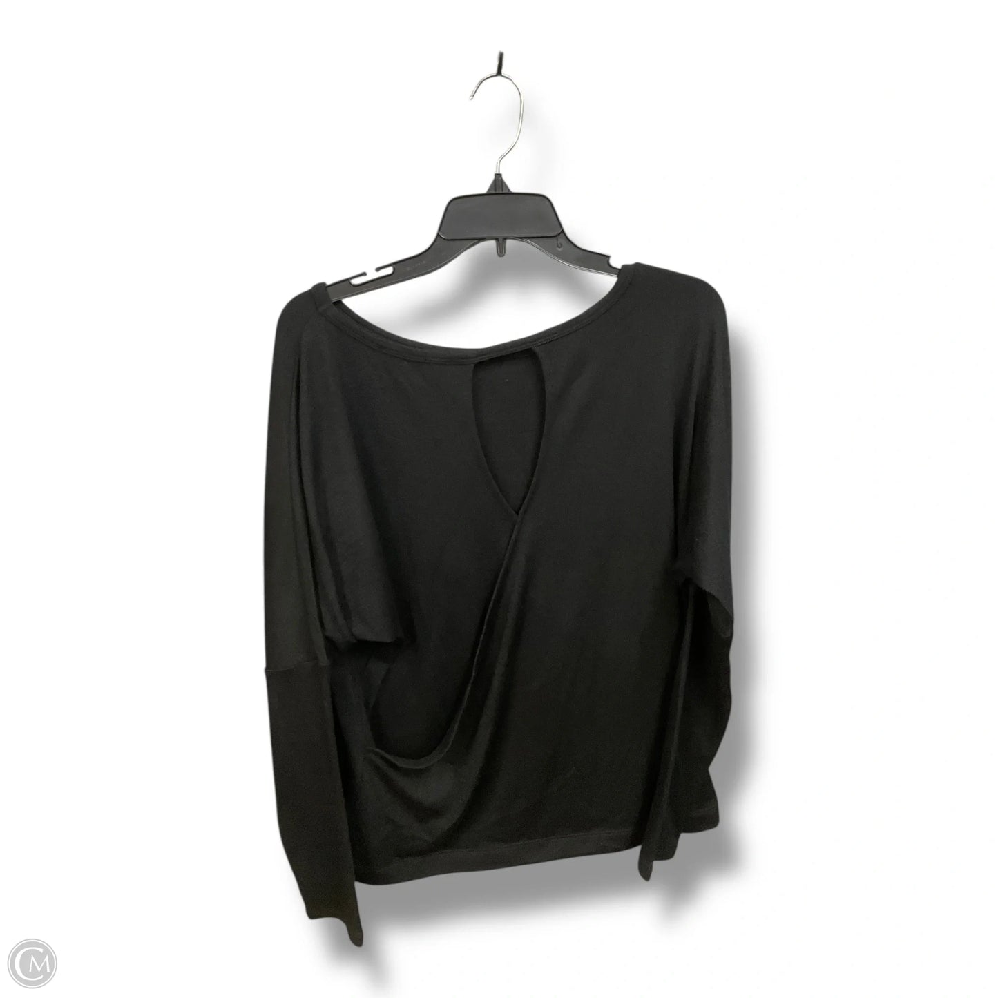 Top Long Sleeve Basic By White House Black Market In Black, Size: L