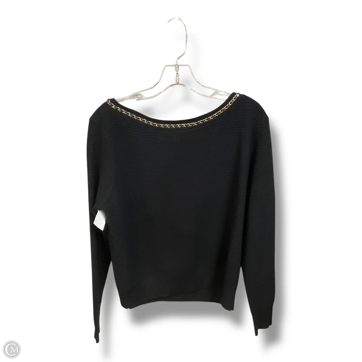 Top Long Sleeve Basic By Clothes Mentor In Black, Size: L