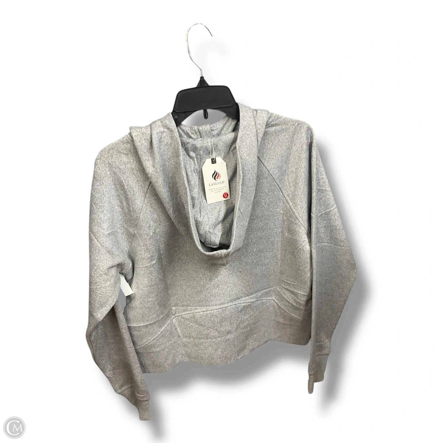 Sweatshirt Hoodie By Clothes Mentor In Grey, Size: M