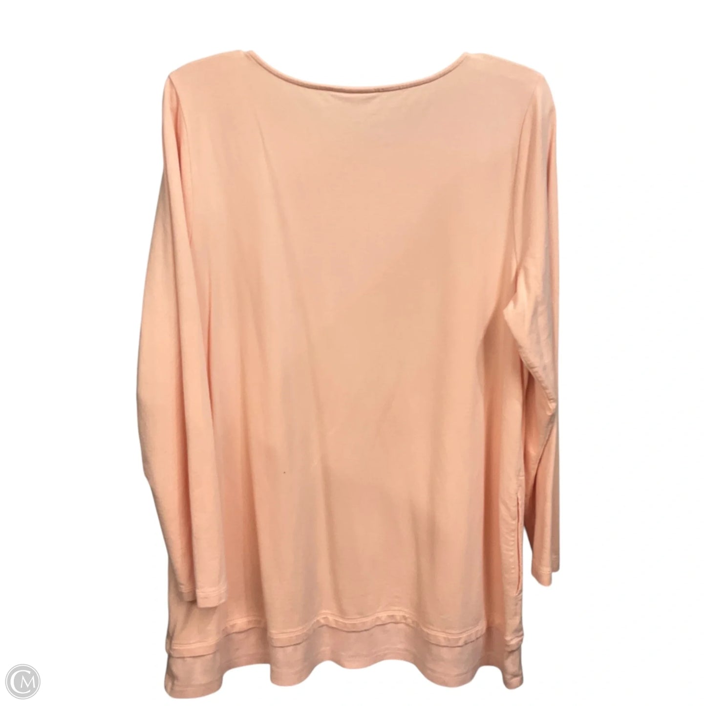 Top Long Sleeve Basic By J. Jill In Peach, Size: Xl