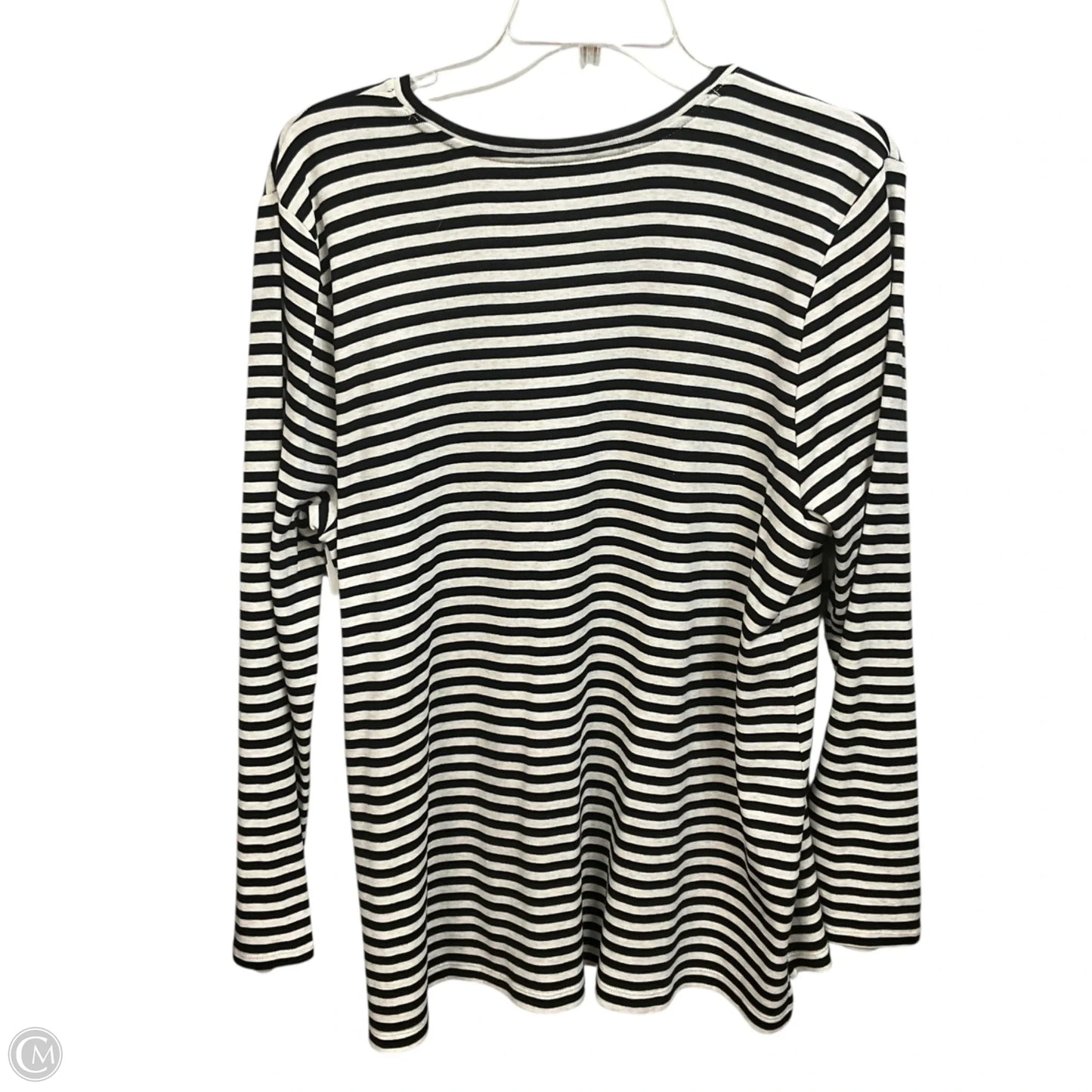 Top Long Sleeve Basic By J. Jill In Striped Pattern, Size: Xl