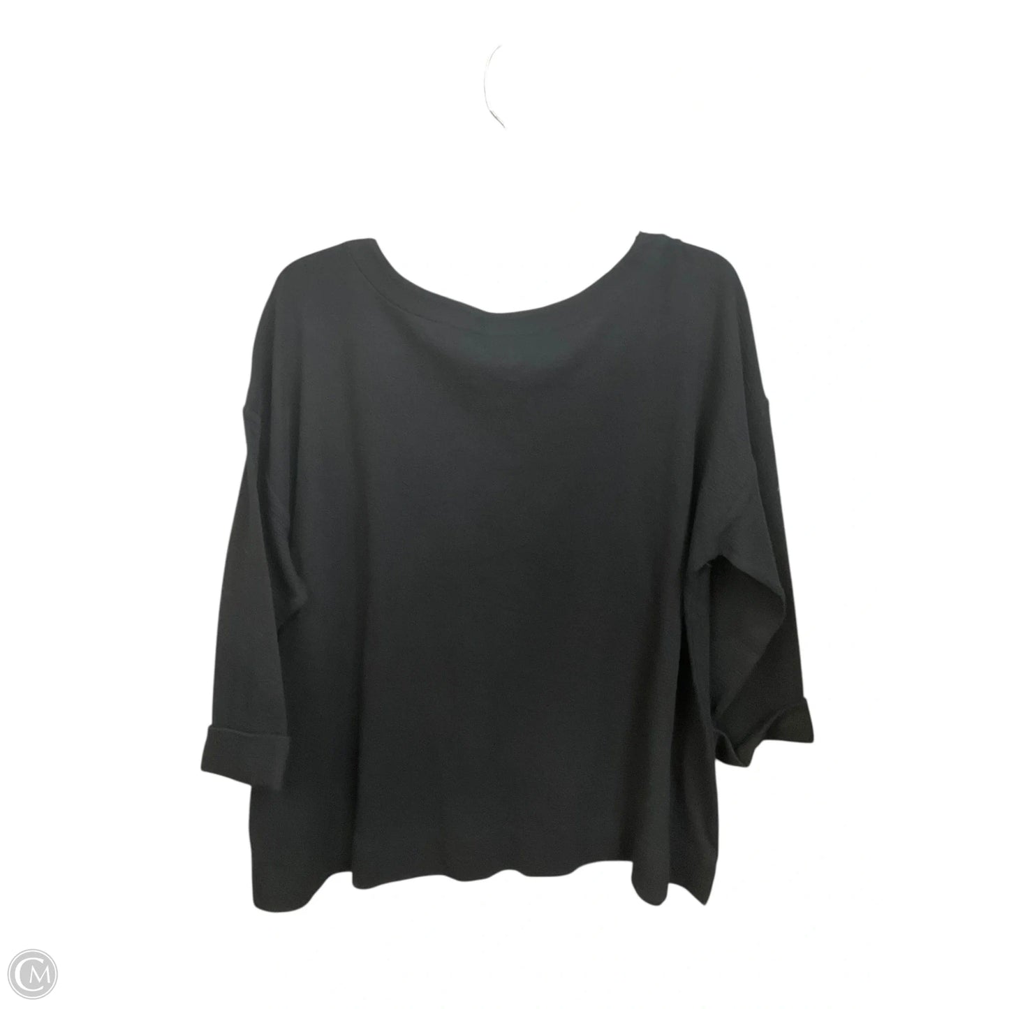 Top 3/4 Sleeve Basic By J. Jill In Black, Size: Xl