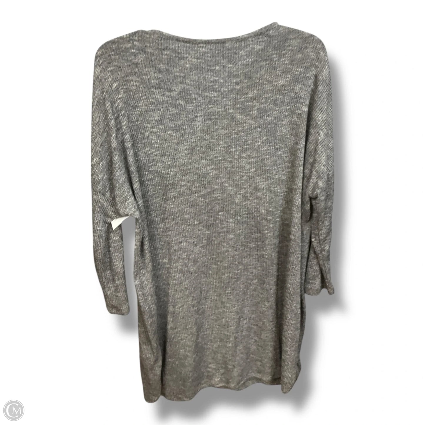 Tunic Long Sleeve By Divided In Grey, Size: L