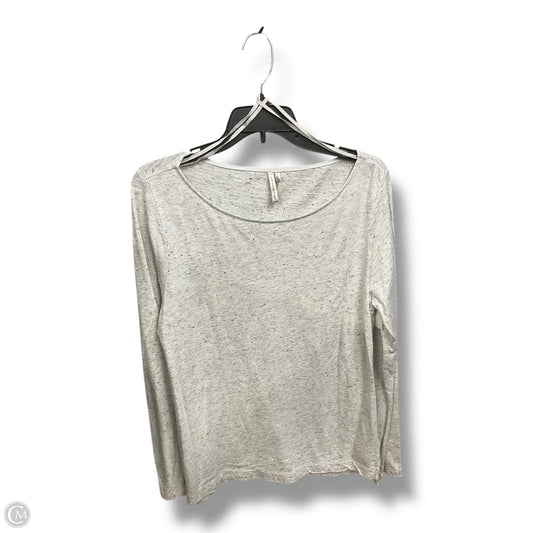 Top Long Sleeve Basic By Banana Republic In Grey, Size: L
