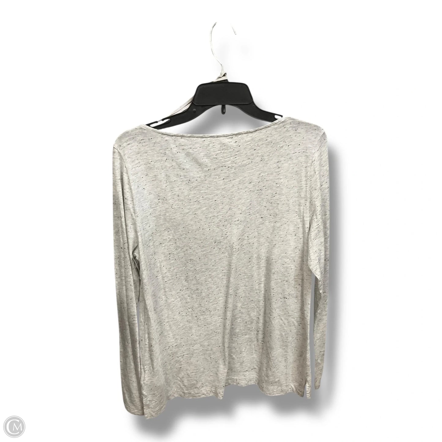 Top Long Sleeve Basic By Banana Republic In Grey, Size: L