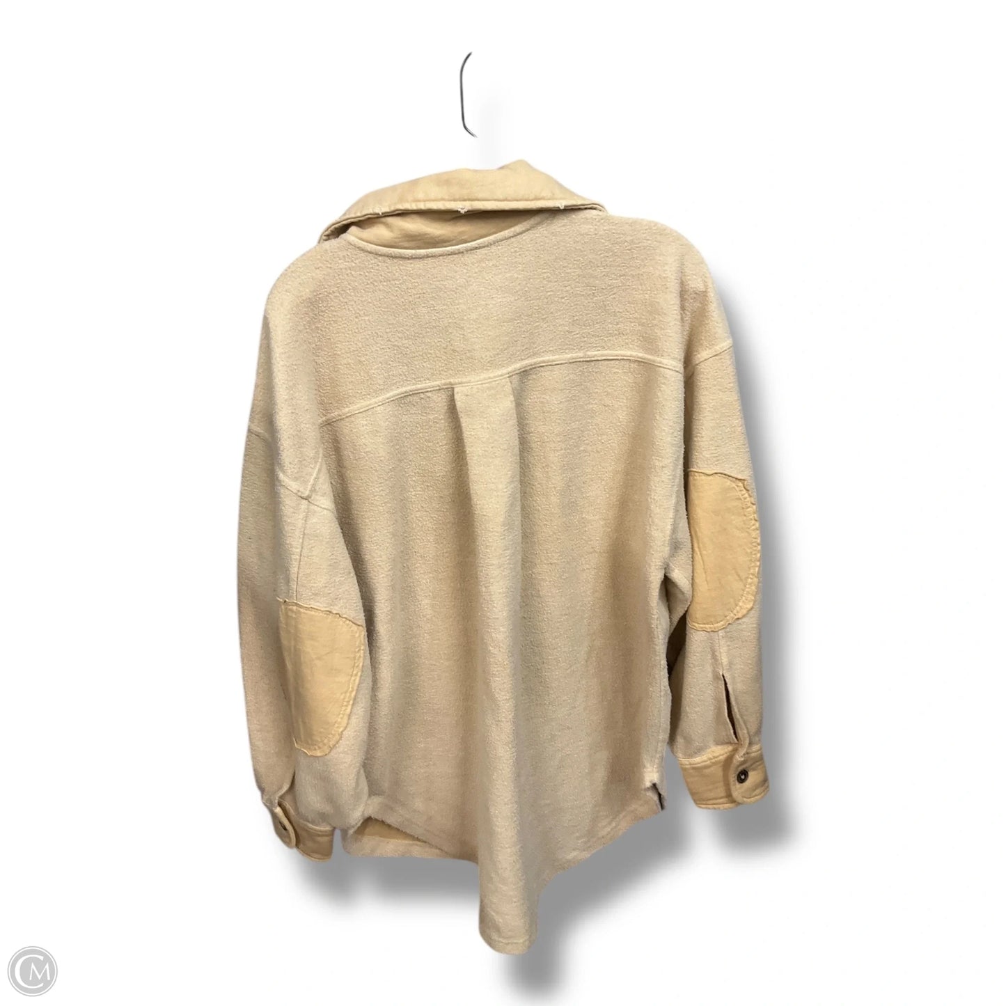 Jacket Shirt By Free People In Tan, Size: M