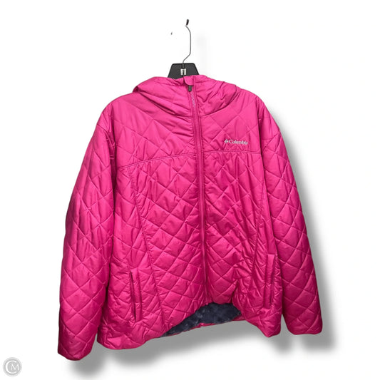 Coat Puffer & Quilted By Columbia In Pink, Size: 3x