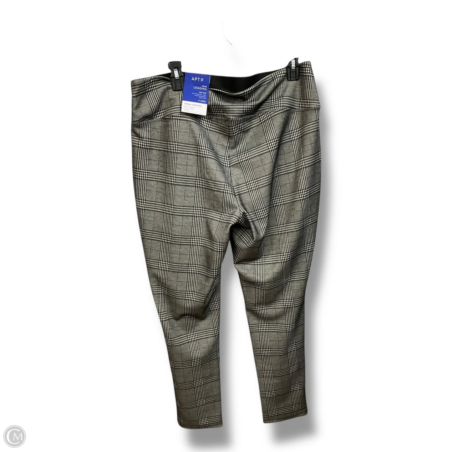 Pants Leggings By Apt 9 In Plaid Pattern, Size: 16