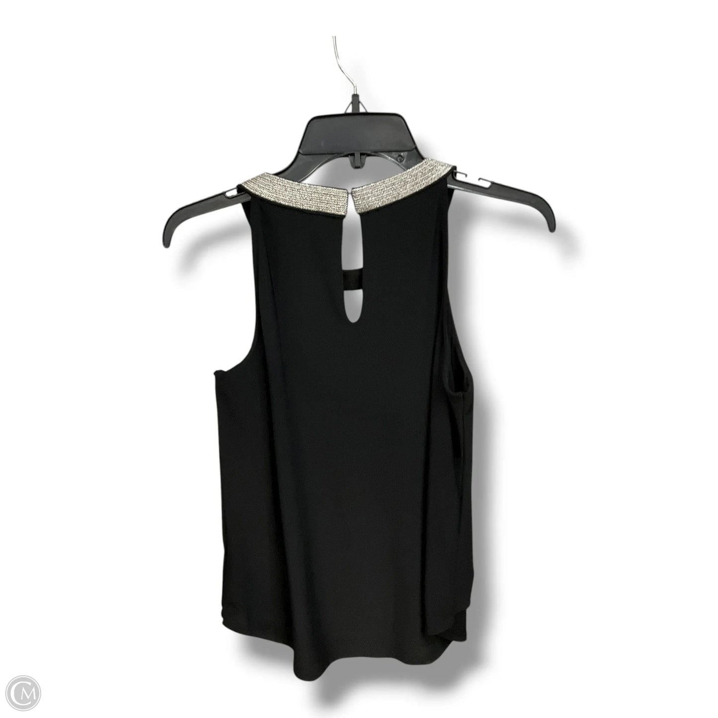 Top Sleeveless By White House Black Market In Black & Silver, Size: M