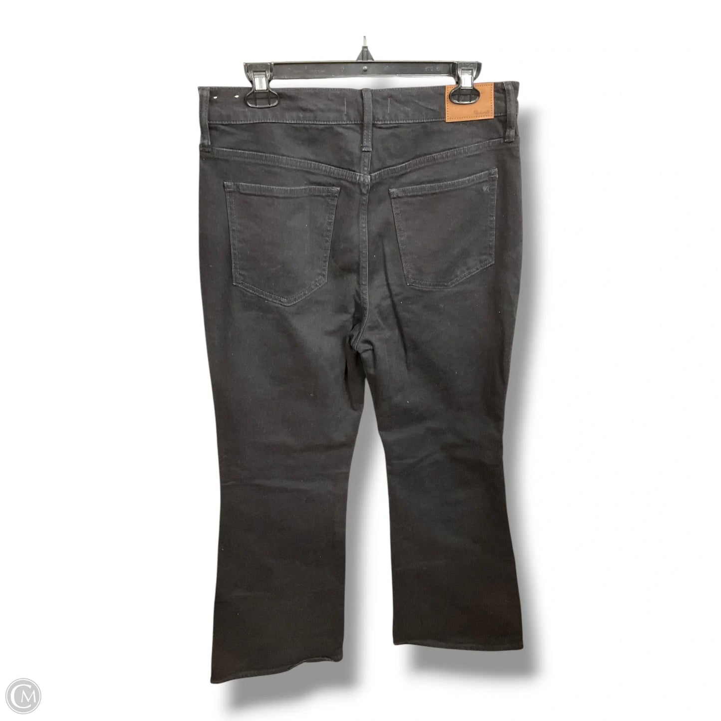 Jeans Flared By Madewell In Black Denim, Size: 8