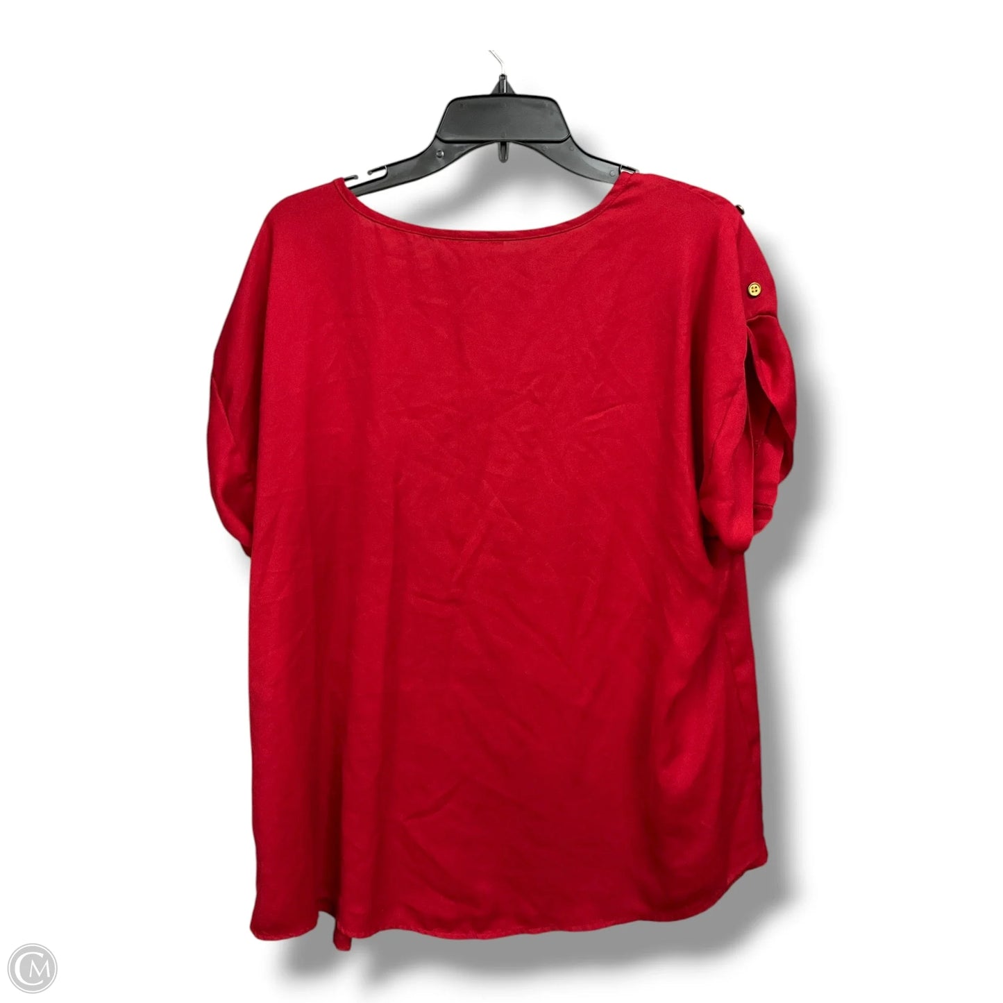 Top Sleeveless Basic By Clothes Mentor In Red, Size: 1x