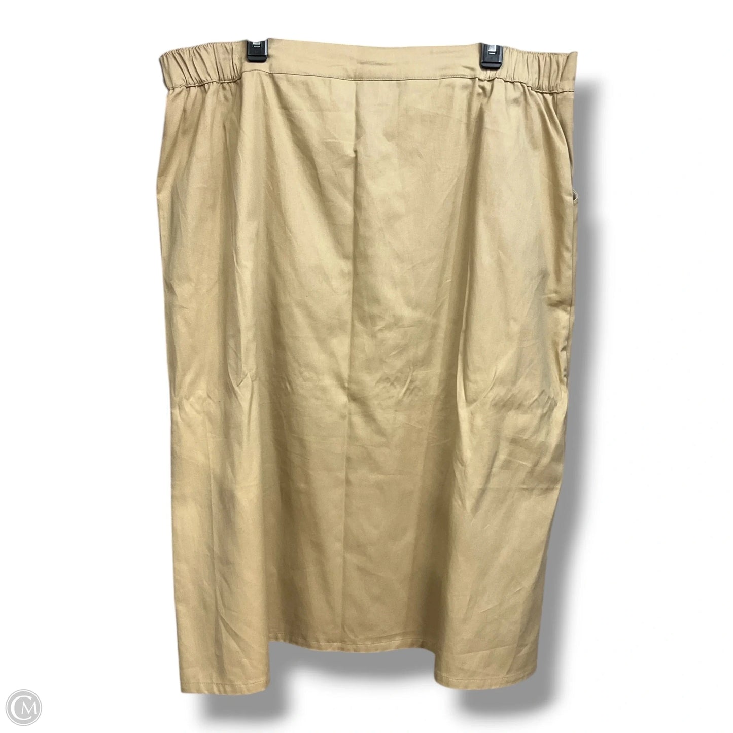 Skirt Midi By Jennifer Lauren In Tan, Size: 18