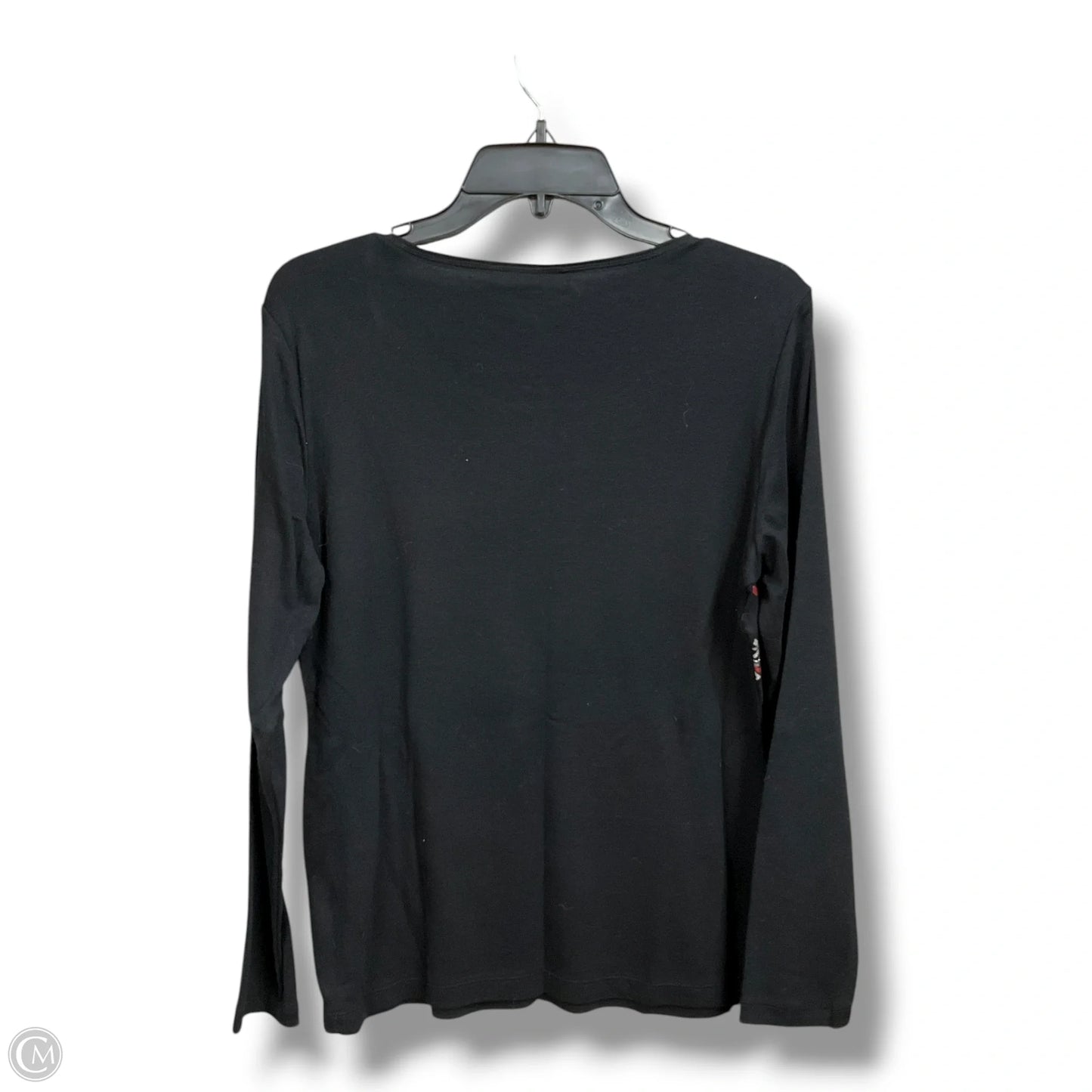 Top Long Sleeve By Karen Scott In Black, Size: M