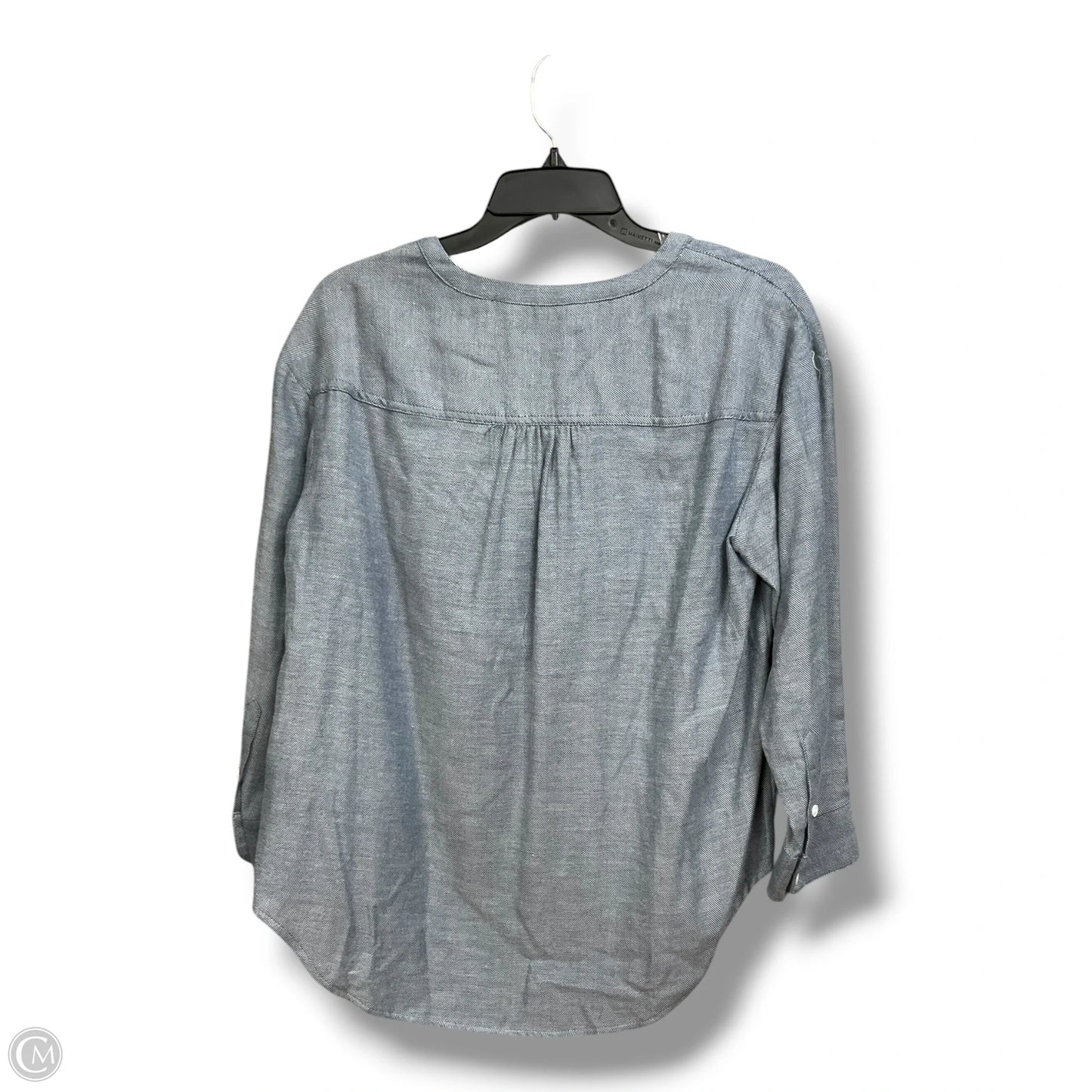 Top Long Sleeve By West Bound In Blue, Size: Mp