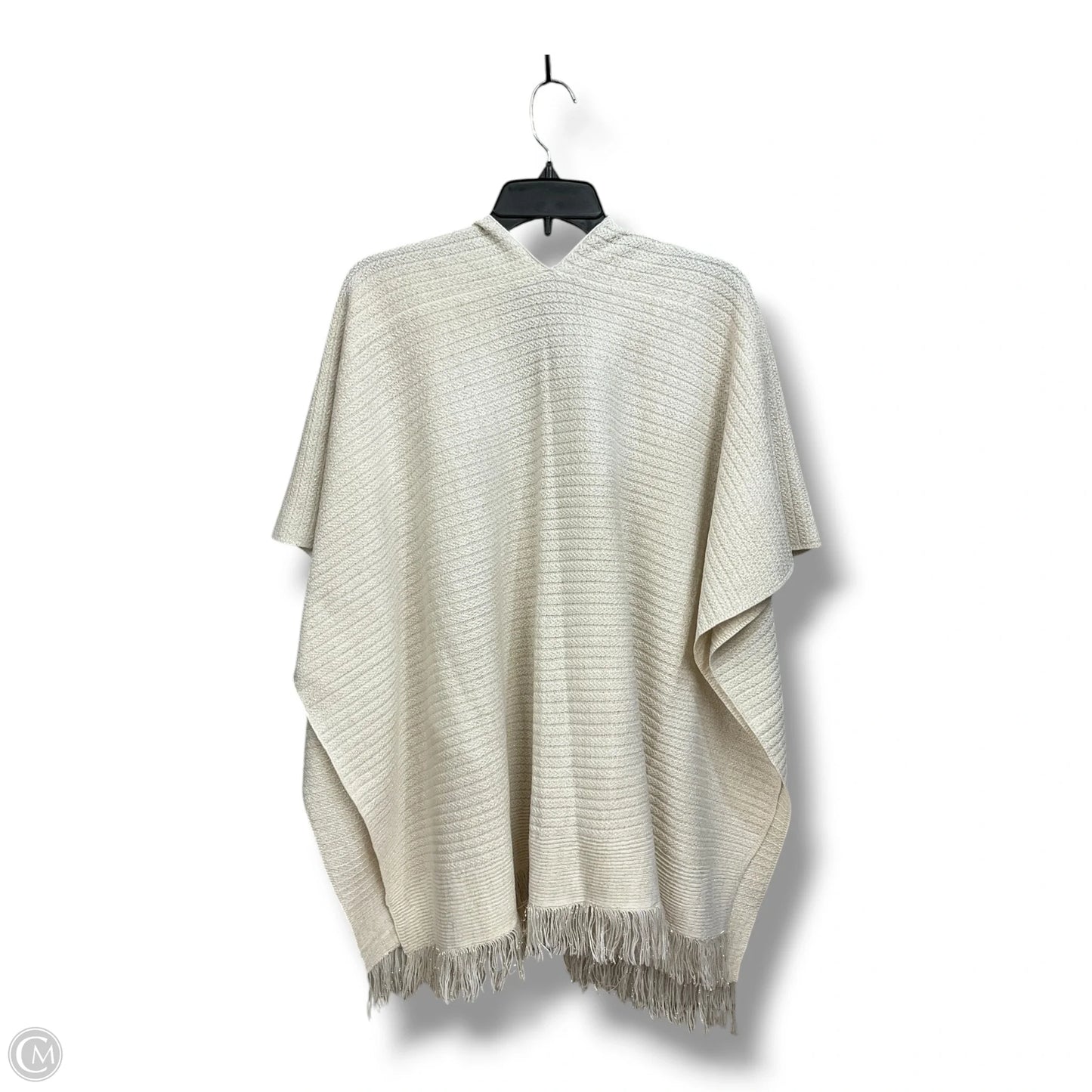 Shawl By Clothes Mentor In Cream, Size: Osfm