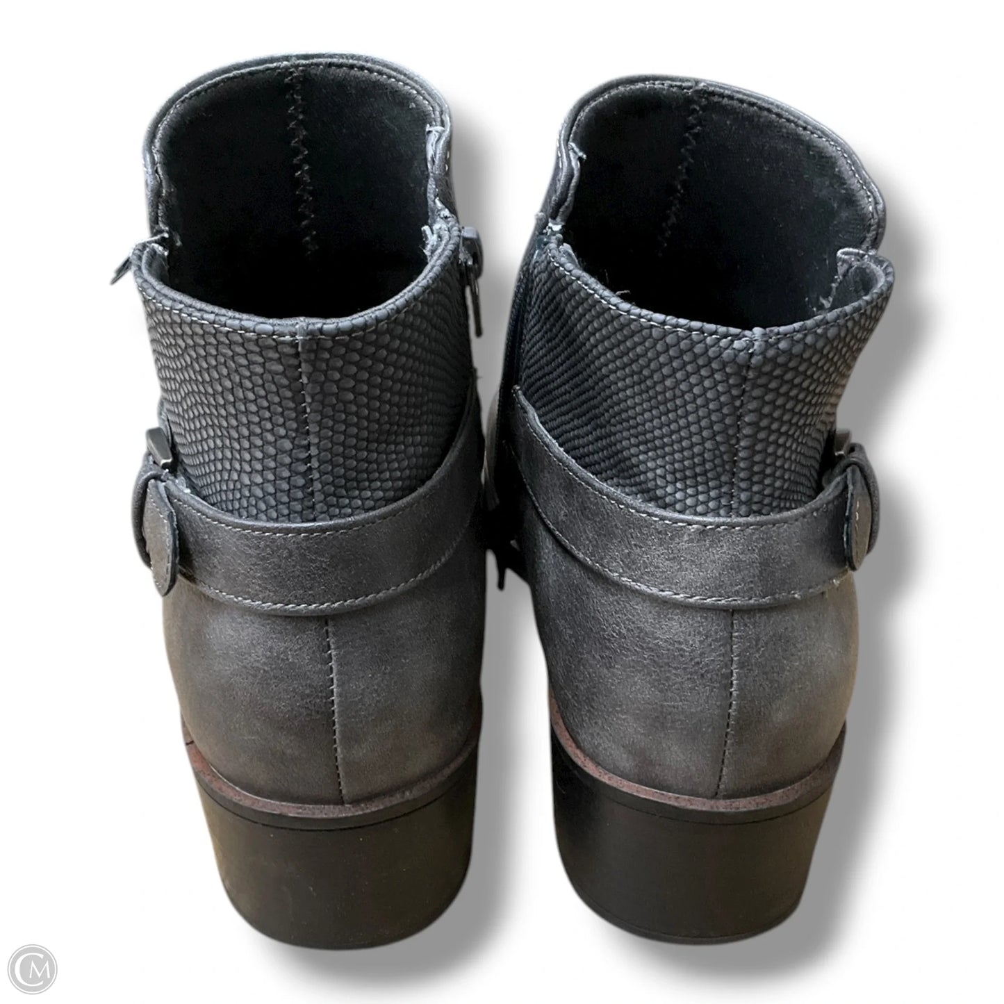 Boots Ankle Heels By Bare Traps In Grey, Size: 10