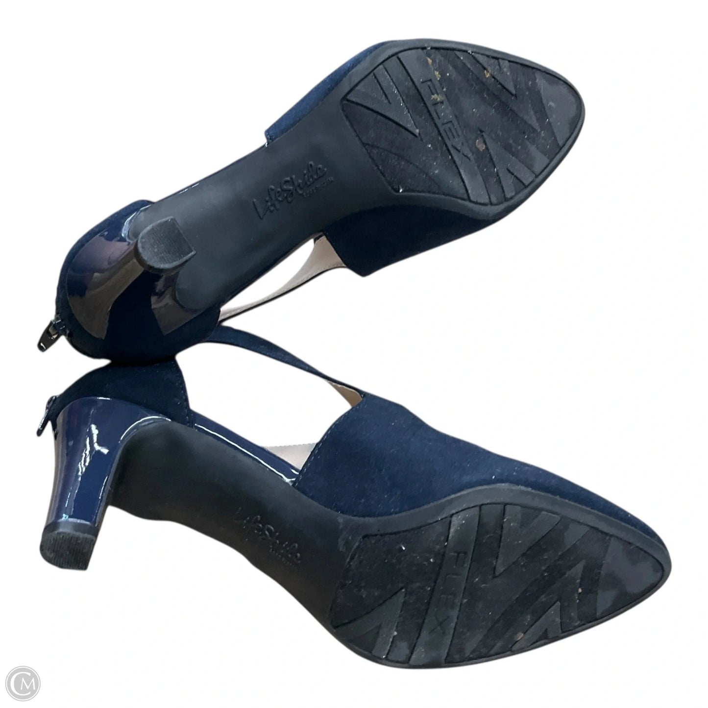 Shoes Heels Kitten By Life Stride In Navy, Size: 8