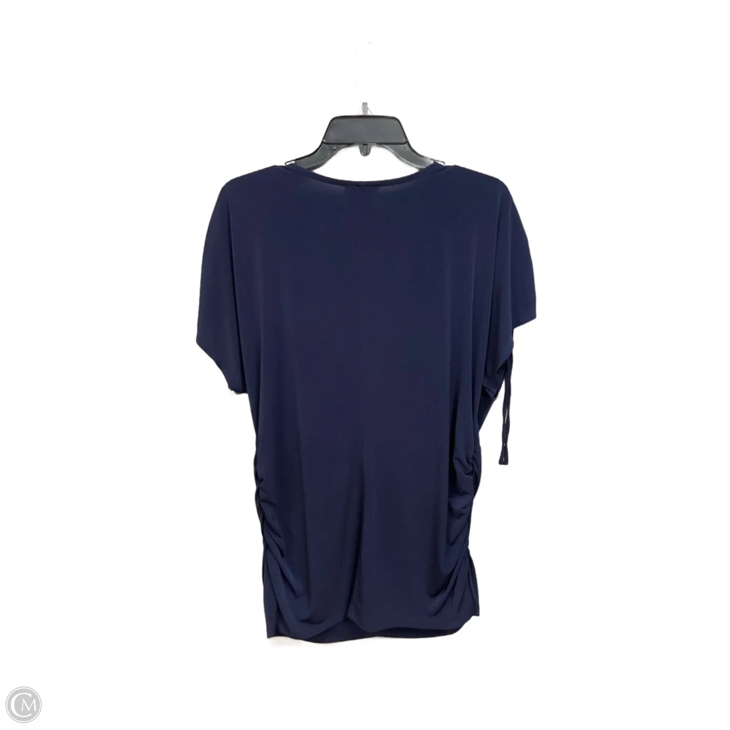 Top Short Sleeve By Lane Bryant In Navy, Size:2x