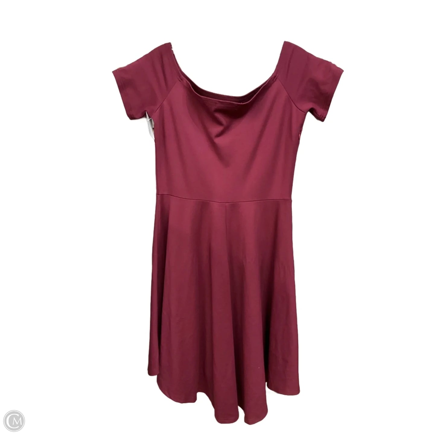 Dress Casual Short By Clothes Mentor In Maroon, Size: L