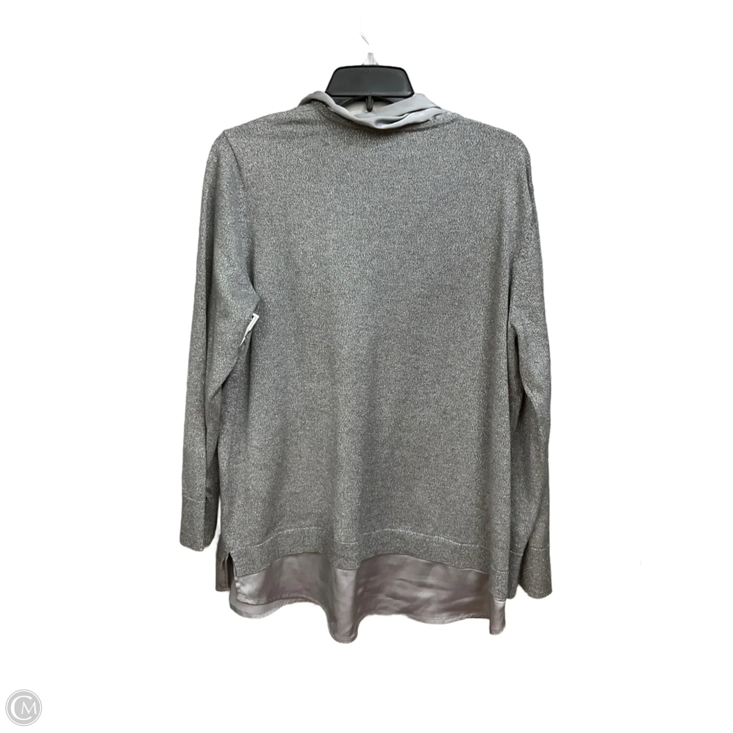 Top Long Sleeve By Anne Klein In Silver, Size: Xl