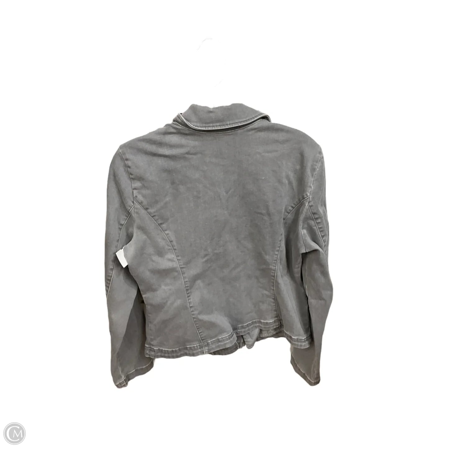 Jacket Moto By White House Black Market In Grey, Size: Xl