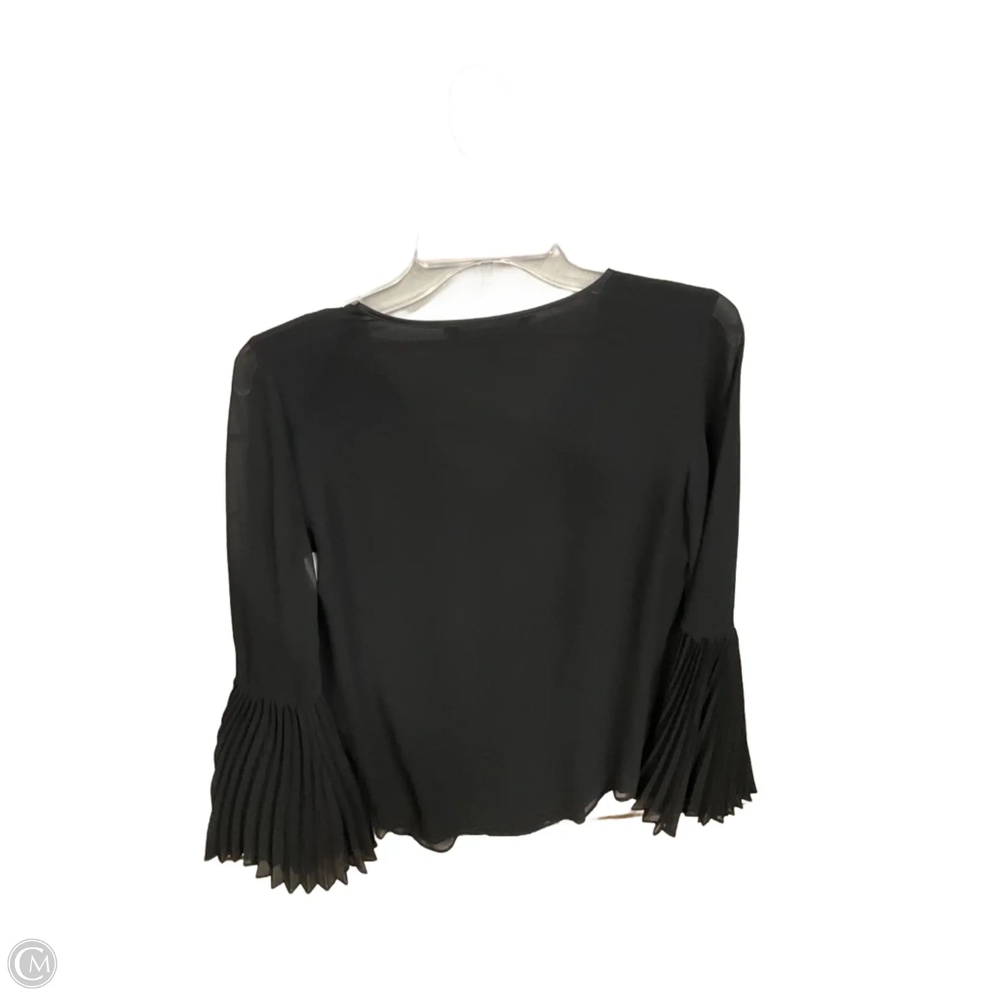 Blouse Long Sleeve By White House Black Market In Black, Size: Xs