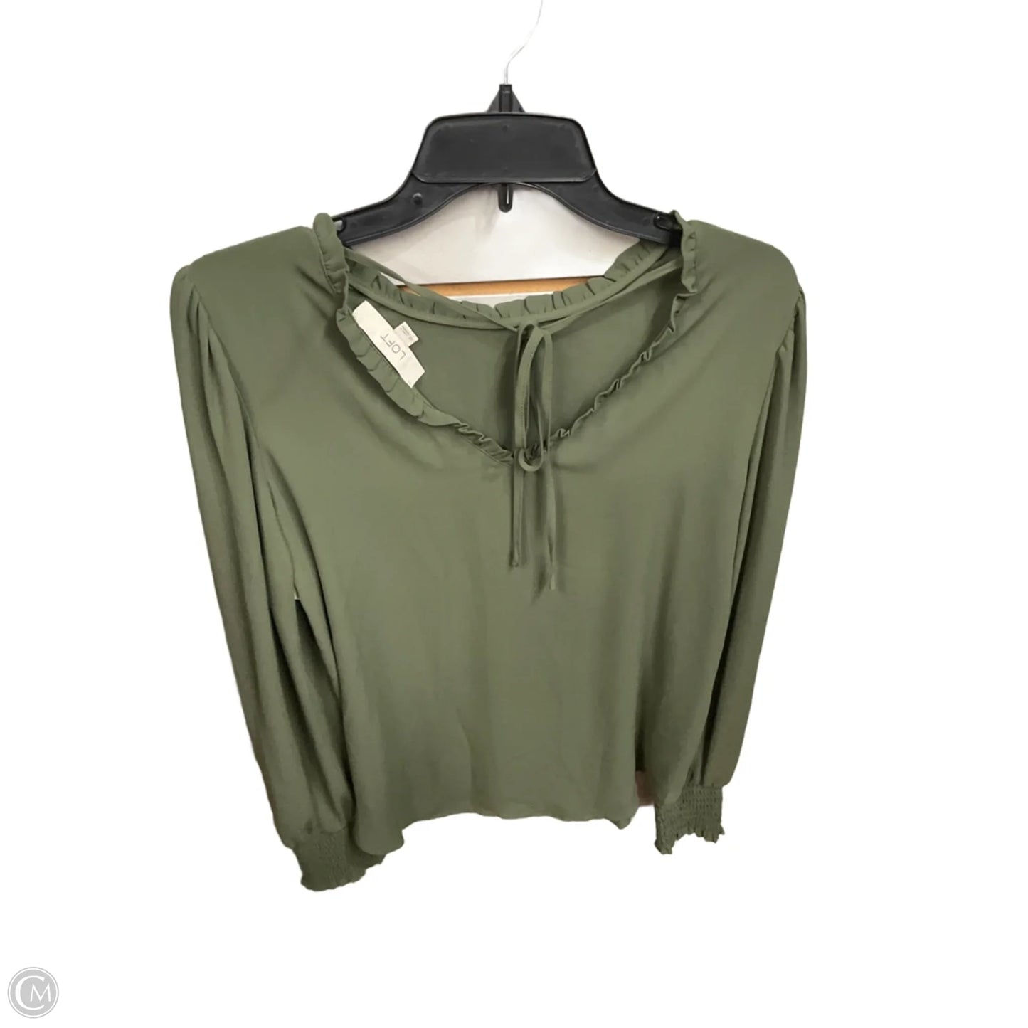 Top Long Sleeve By Loft In Green, Size: Xs