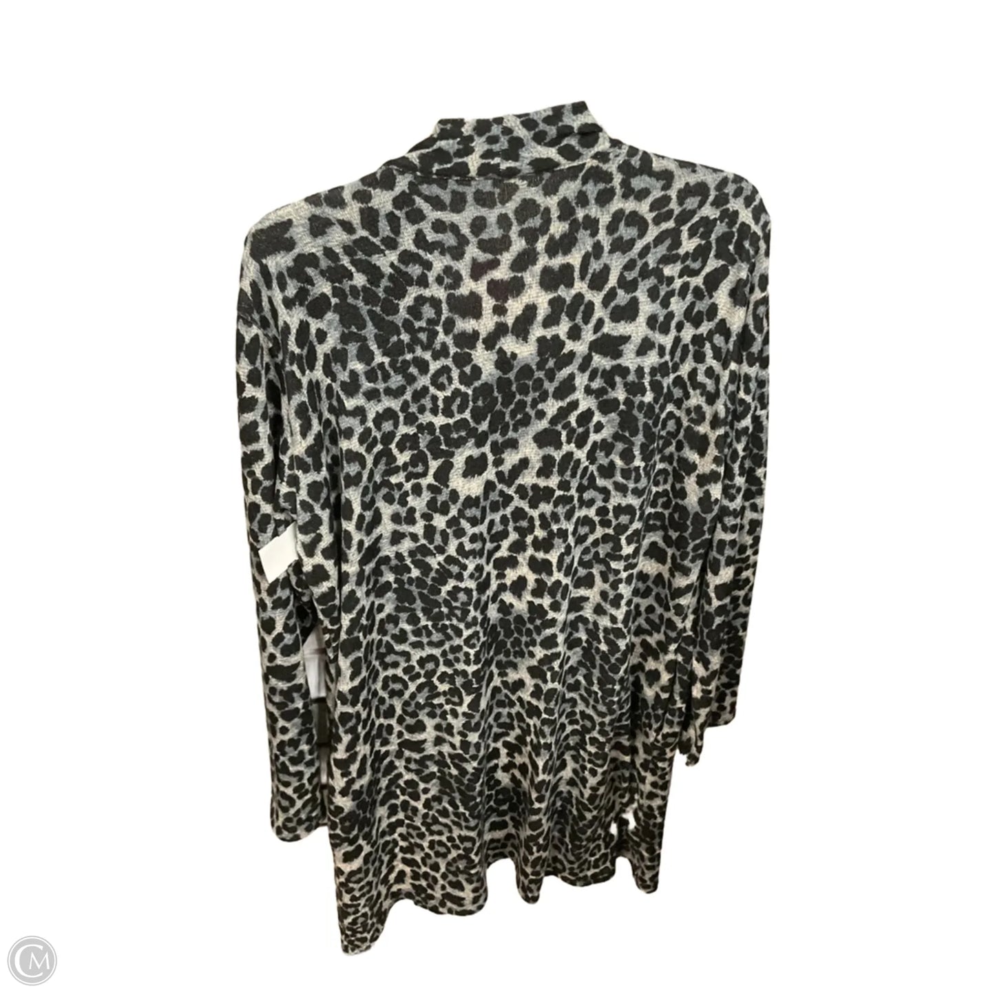 Cardigan By Clothes Mentor In Animal Print, Size: 3x