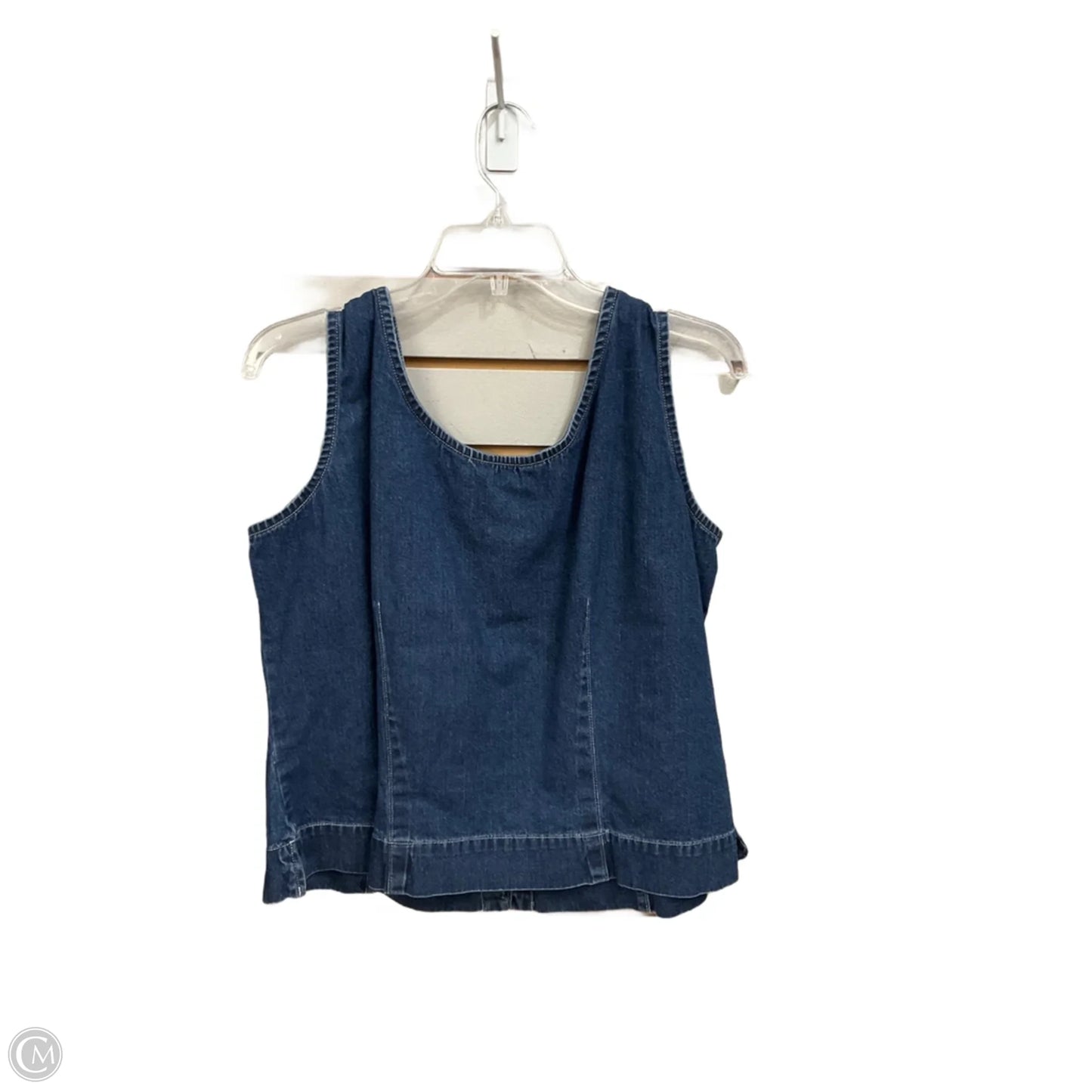 Top Sleeveless By Eddie Bauer In Blue Denim, Size: Xl