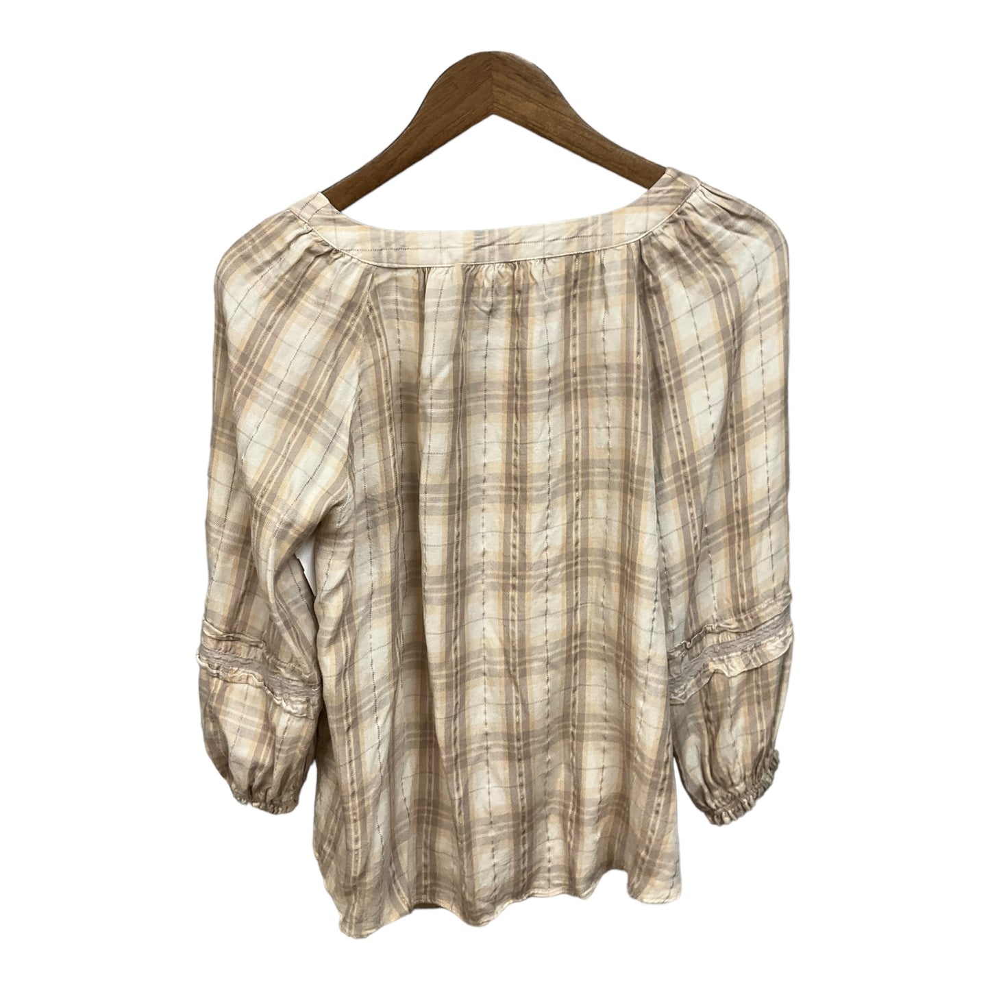 Top Long Sleeve By Lc Lauren Conrad In Beige, Size: S