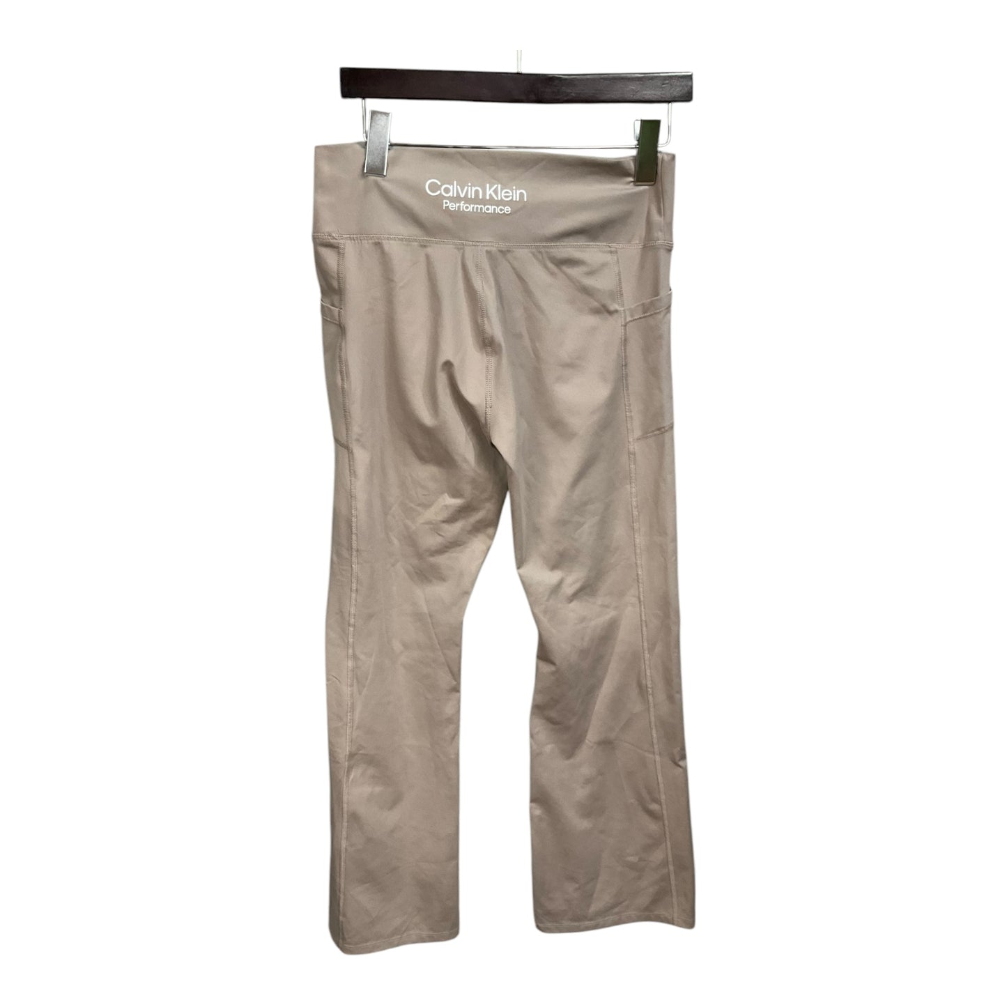 Athletic Pants By Calvin Klein In Tan, Size: L