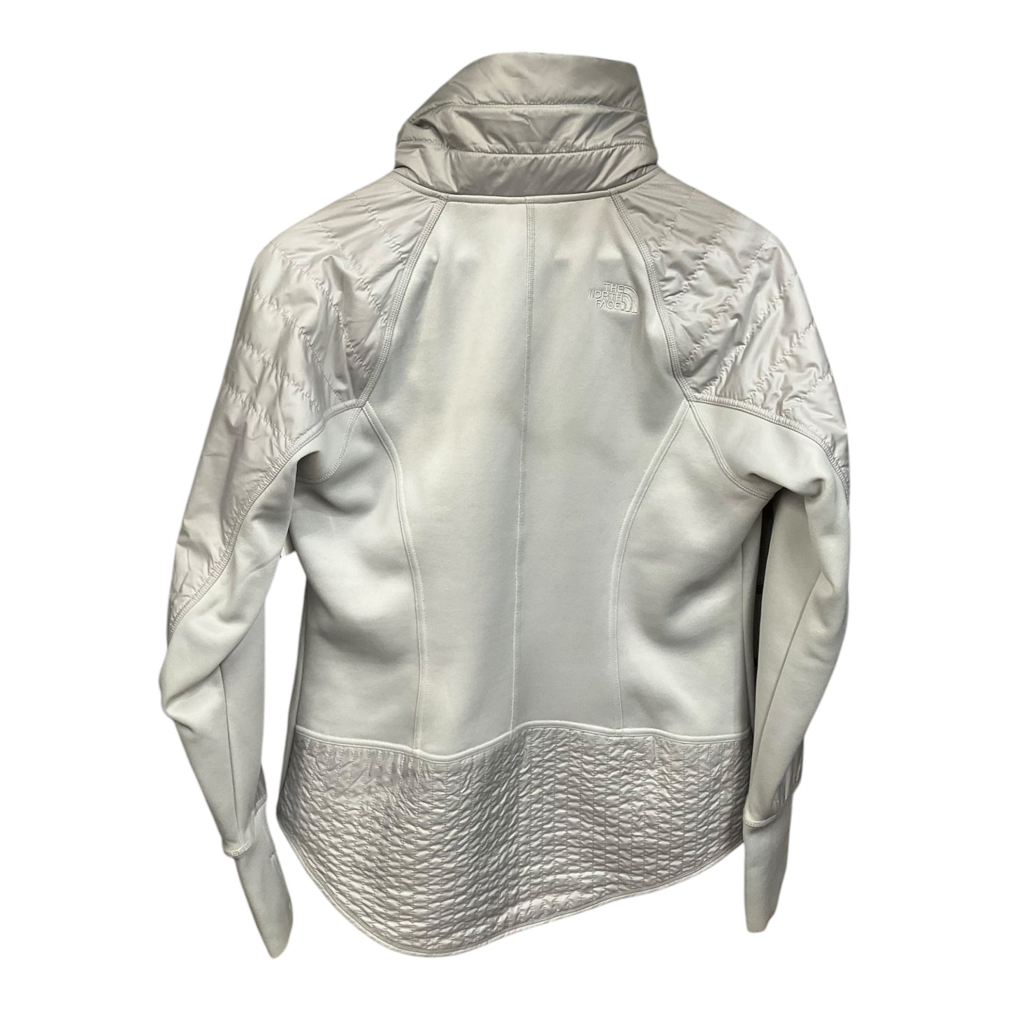 Athletic Jacket By The North Face In Grey & Pink, Size: L